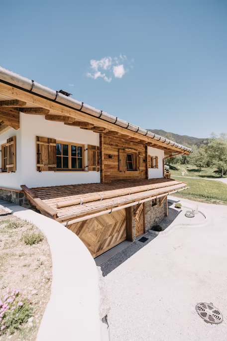 Garagenvordach aus Holz