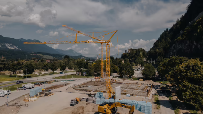 Bauvorhaben Spar Brixlegg im Bau