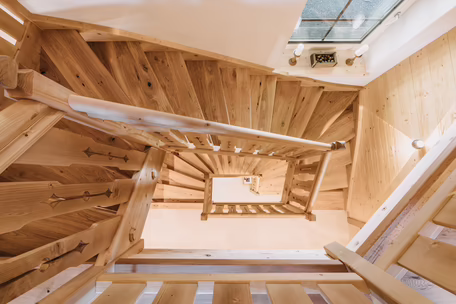 Holziges Treppenhaus