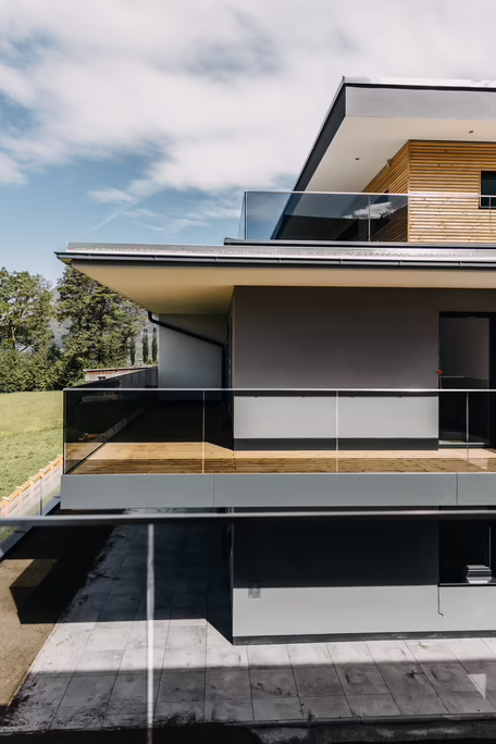 Balkongeländer aus Glas